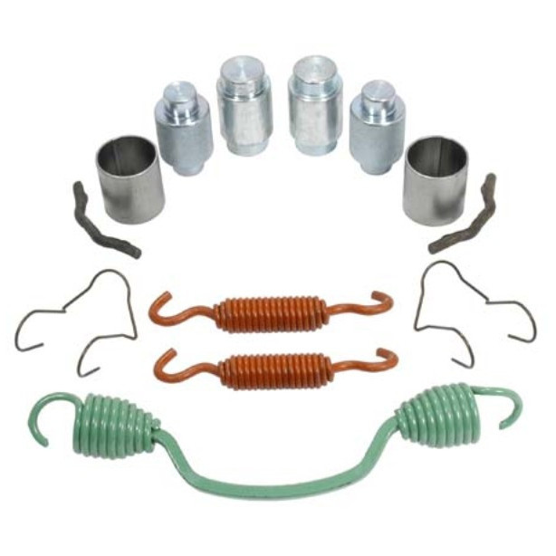 Freightliner International front brake spring repair kit showing return springs and retaining hardware.