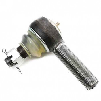 Right-hand tie rod end showing ball joint mechanism with threaded stud and grease fitting.