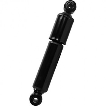 Heavy-duty cab shock absorber with loop mounts and metal housing for Freightliner trucks.