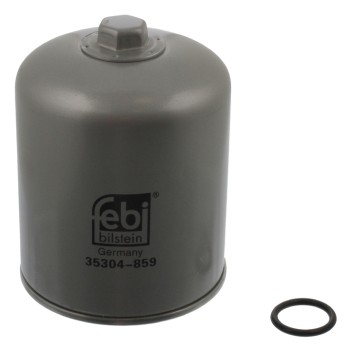 Scania G460 R500 air dryer cartridge showing filter element and connections for air system installation.