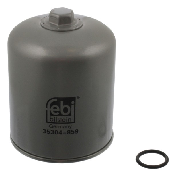 Scania G460 R500 air dryer cartridge showing filter element and connections for air system installation.