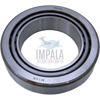 Volvo FM12 FH12 inner wheel bearing showing steel construction and precision raceways.