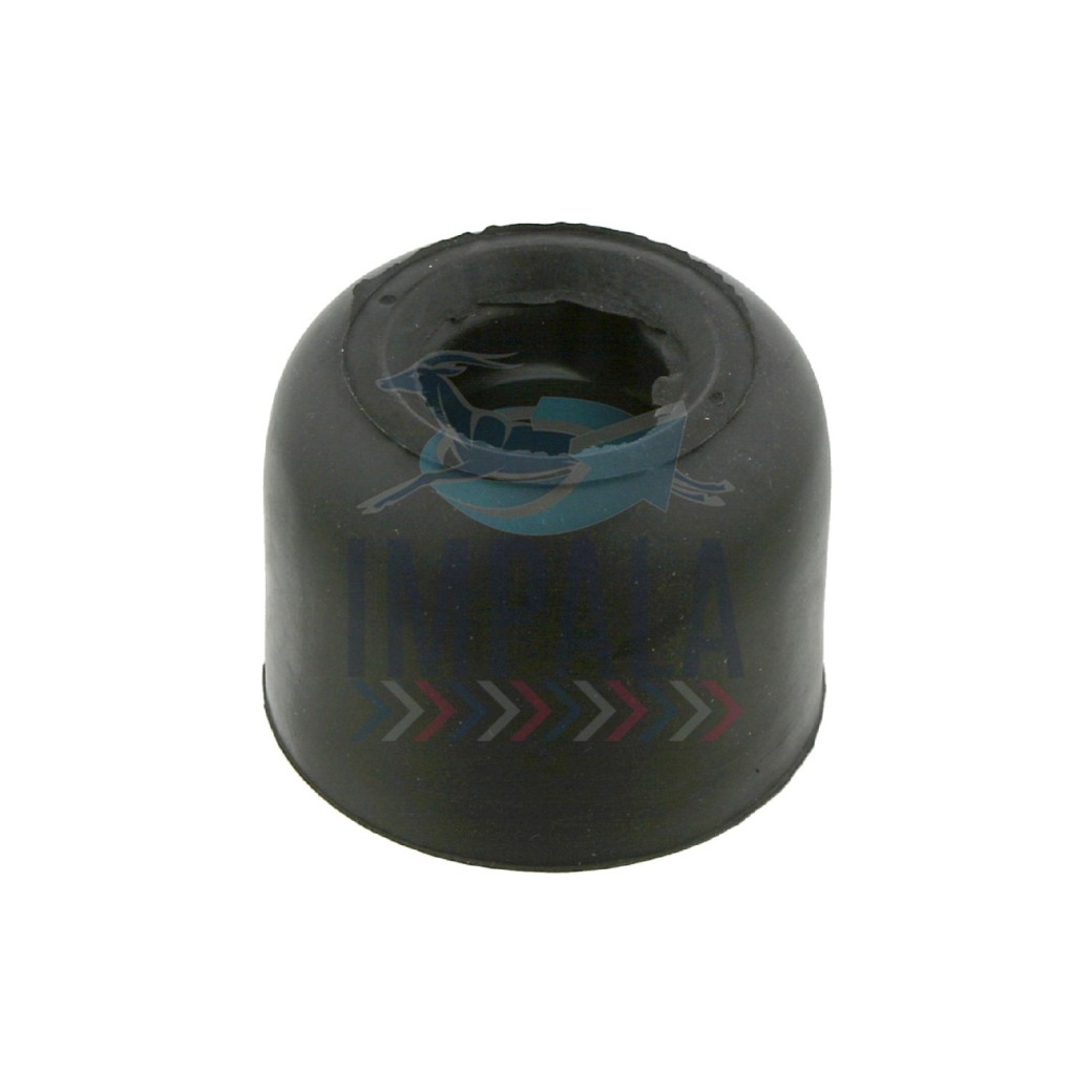 Volvo FH Version 4 front cab suspension bump stop with rubber isolator and steel mounting plate.