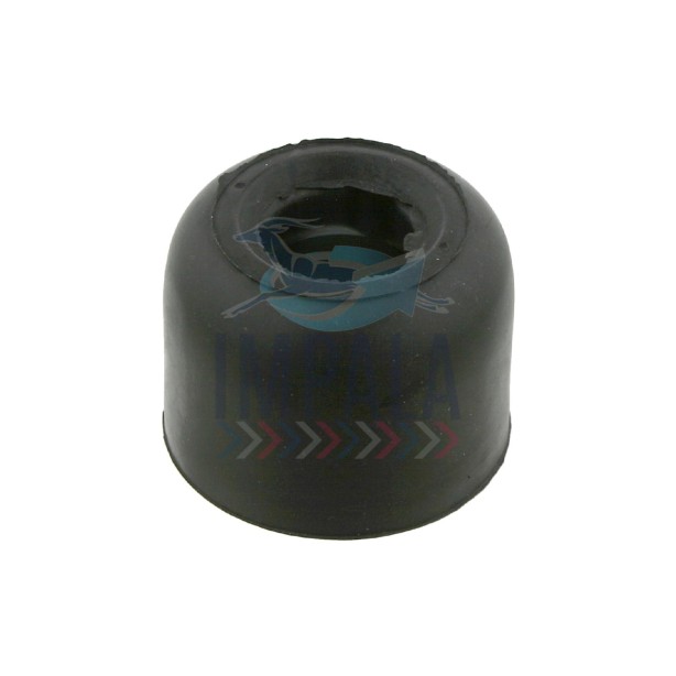 Volvo FH Version 4 front cab suspension bump stop with rubber isolator and steel mounting plate.