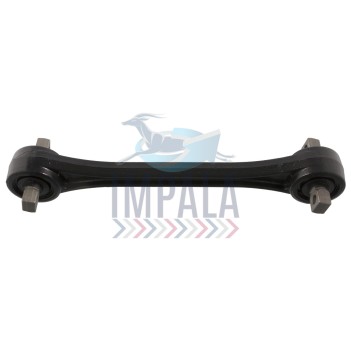 Volvo Version 4 torque rod showing rod end bushings and mounting points for axle and chassis attachment.