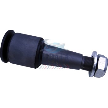 Freightliner tapered torque rod bush showing vulcanized rubber bonded to steel sleeves.