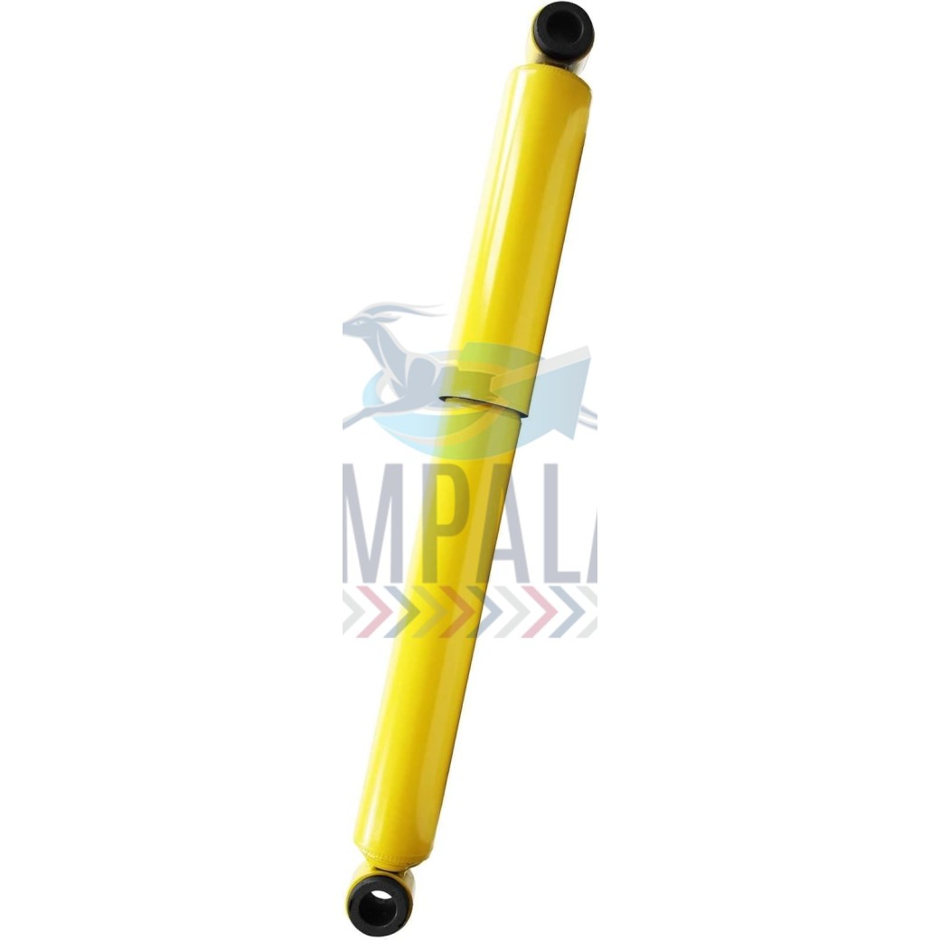 Freightliner FLB front shock absorber with loop mounts and metal housing.