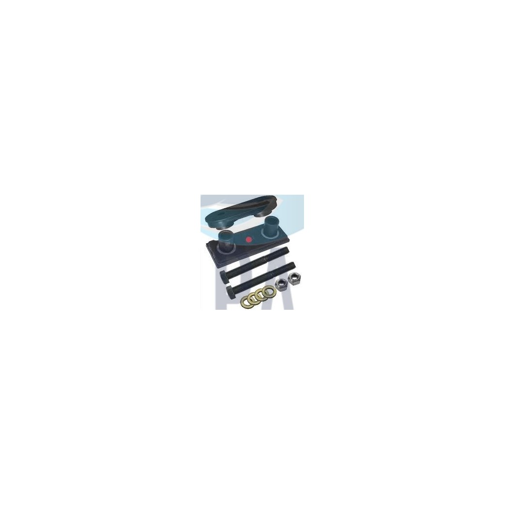 Freightliner Argosy front engine mount complete kit showing rubber isolators and mounting hardware.