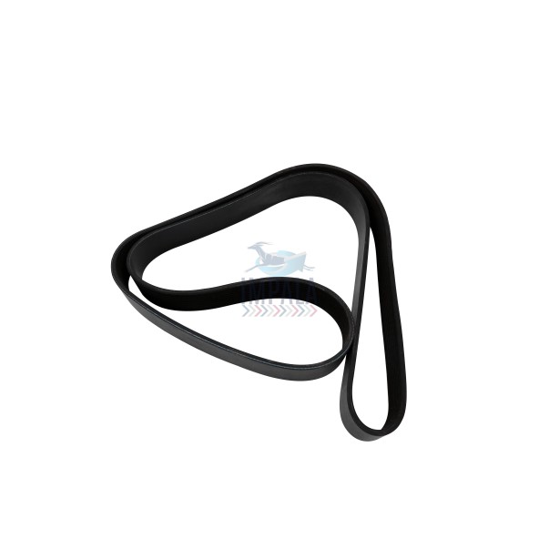 Heavy-duty alternator belt for Volvo D13A and FH13 V3 engines, featuring ribbed design for enhanced grip and longevity.