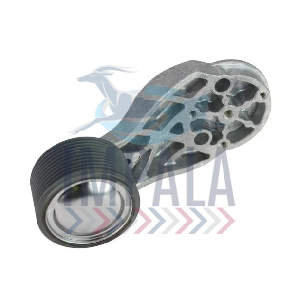 V-ribbed belt idler pulley for Volvo D13A engines, ensuring smooth belt operation. V-ribbed belt idler pulley for Volvo D13A engines, ensuring smooth belt operation.