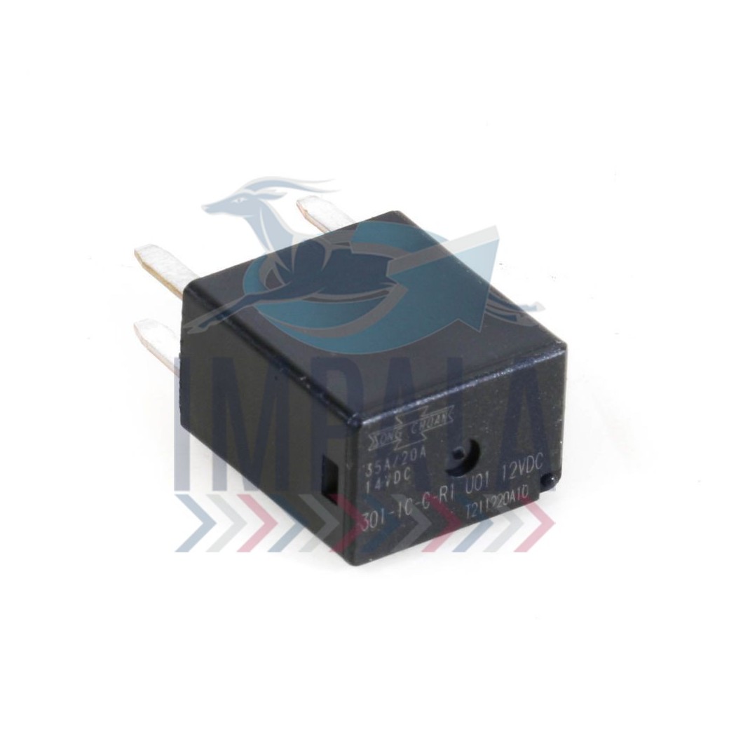 Freightliner Argosy wiper relay with electrical connector terminals, mounted in fuse box.