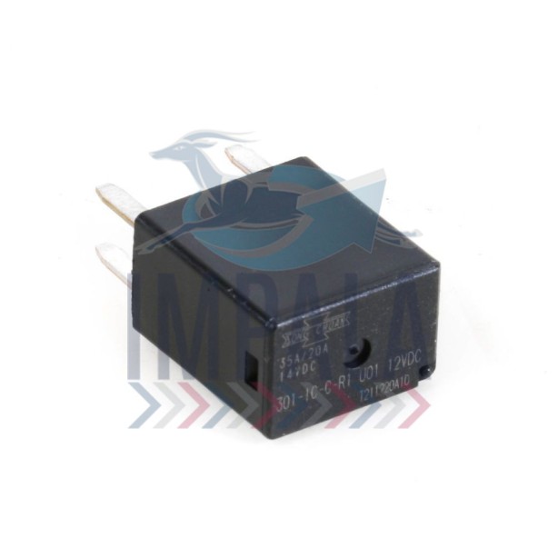 Freightliner Argosy wiper relay with electrical connector terminals, mounted in fuse box.