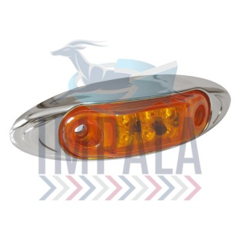 Marker Lamp Oval Amber 10-30V