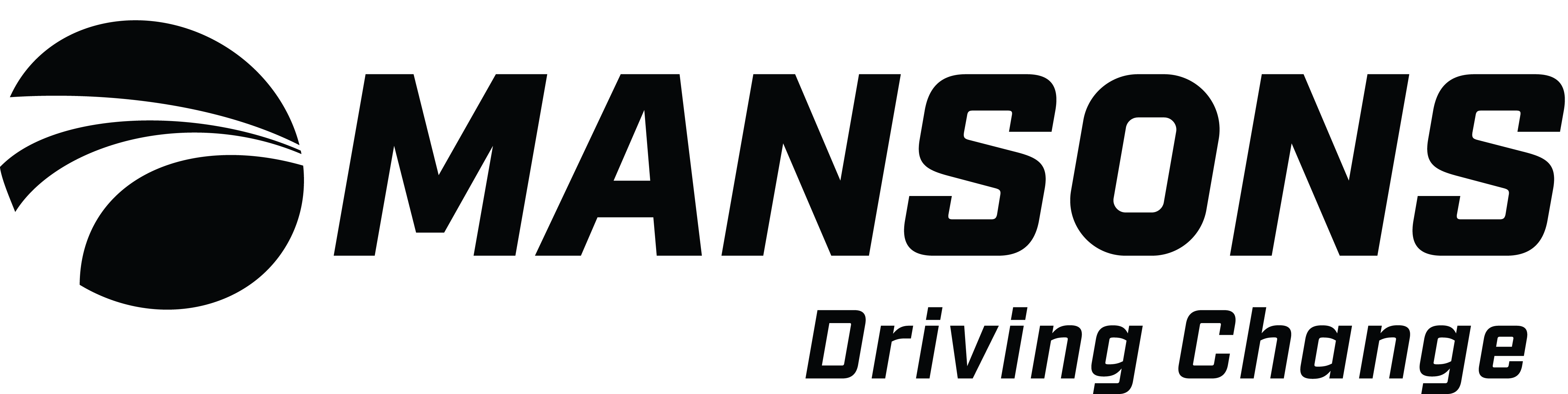 Mansons logo in black
